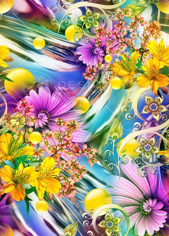 抽象印花华亿平台图片