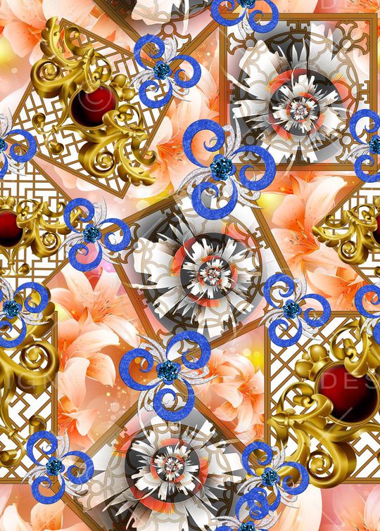 写意印花华亿平台图片