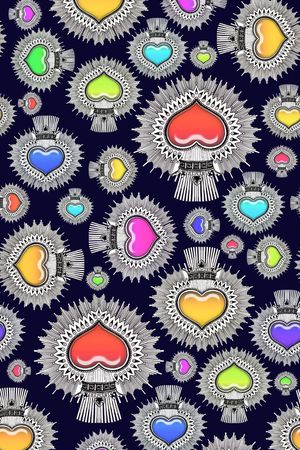 心形印花华亿平台图片