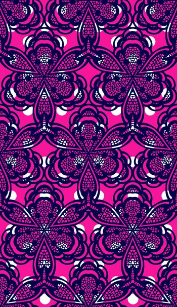 385803-几何圆点蕾丝花卉组合