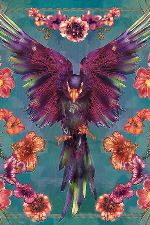 丝巾印花华亿平台图片