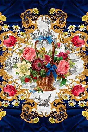 丝巾印花华亿平台图片