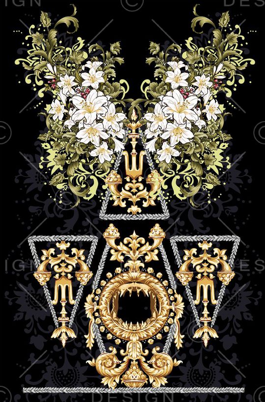 百合花印花华亿平台图片