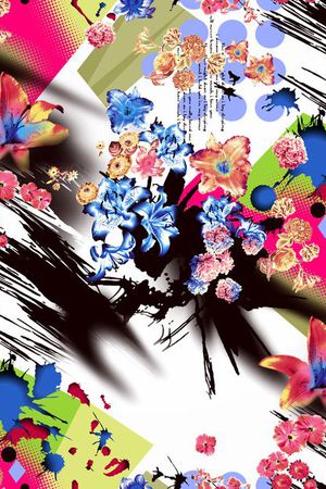 写意印花华亿平台图片