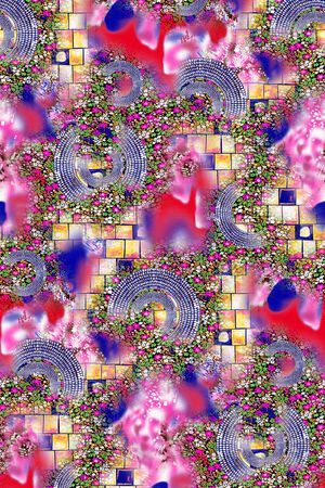 几何印花华亿平台图片