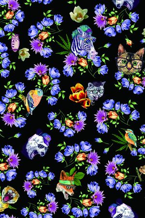 动物印花华亿平台图片