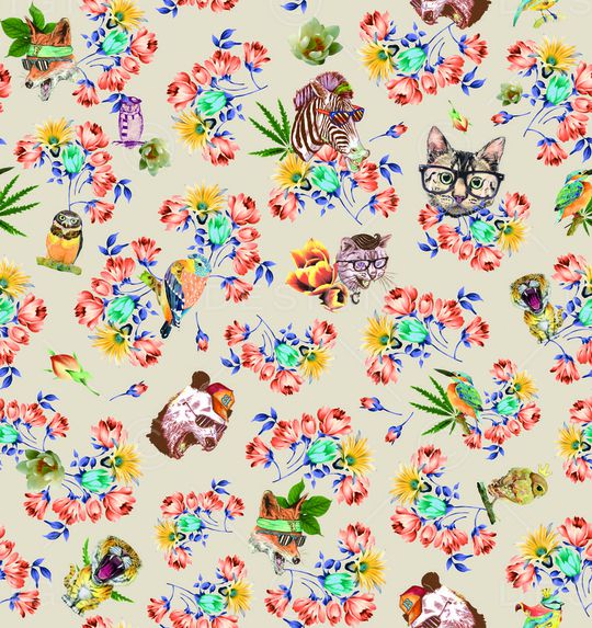 动物印花华亿平台图片