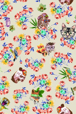 动物印花华亿平台图片