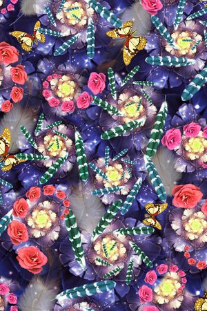 抽象印花华亿平台图片