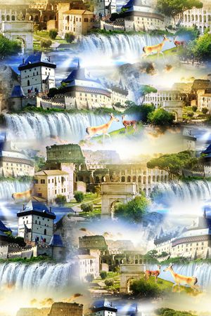 欧式印花华亿平台图片