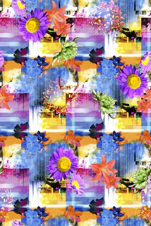 抽象印花华亿平台图片