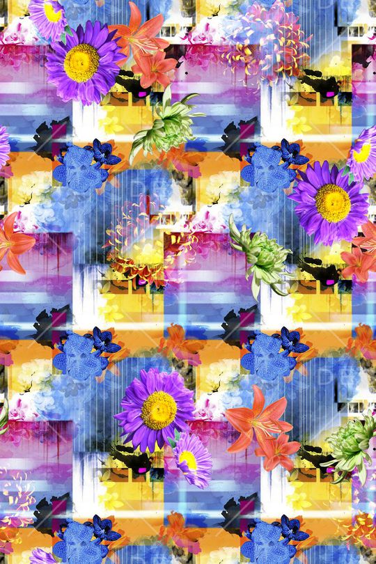 抽象印花华亿平台图片