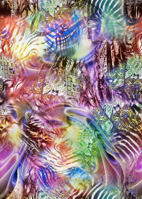 抽象印花华亿平台图片