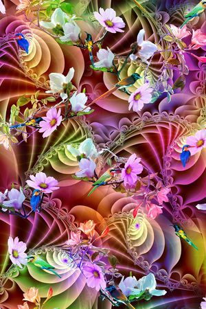 抽象印花华亿平台图片