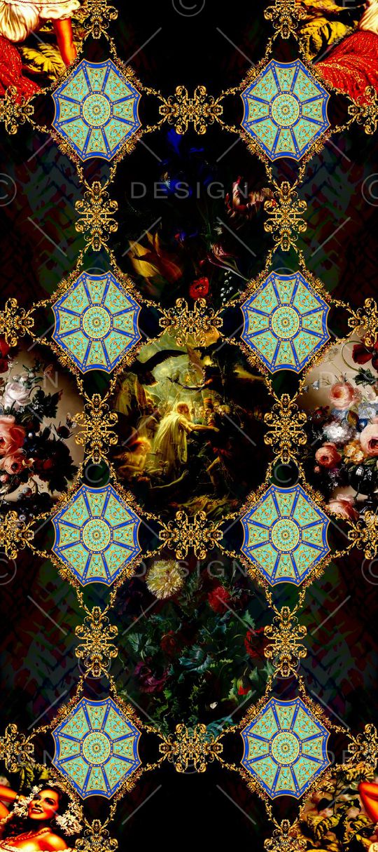 欧式宫廷印花华亿平台图片