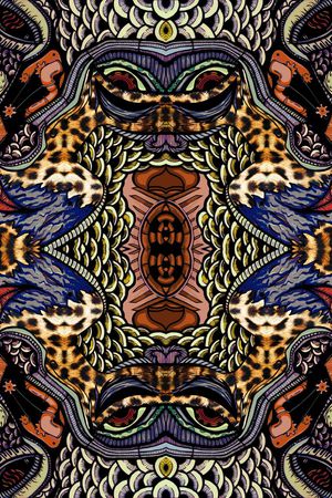 几何印花华亿平台图片