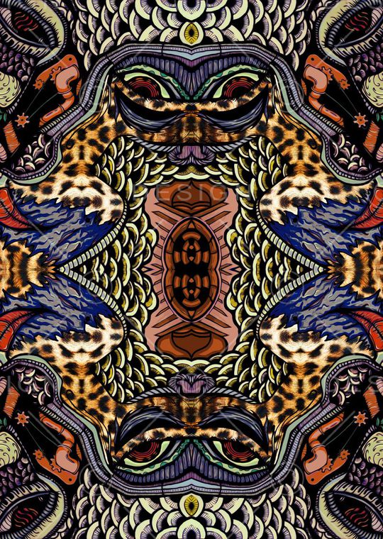 几何印花华亿平台图片