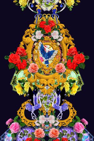 欧式宫廷风印花华亿平台图片