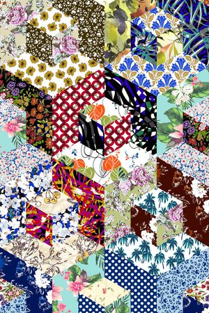 田园风印花华亿平台图片