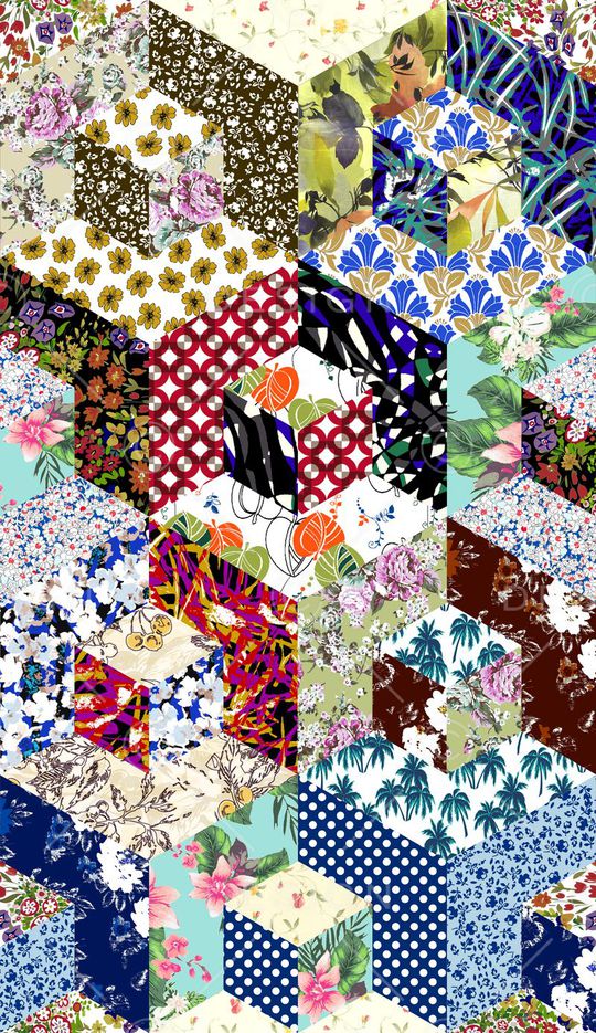 田园风印花华亿平台图片