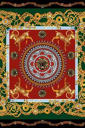 方巾印花华亿平台图片