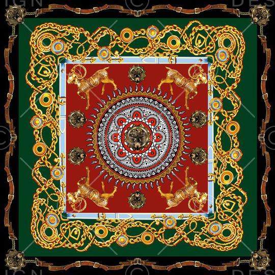 方巾印花华亿平台图片