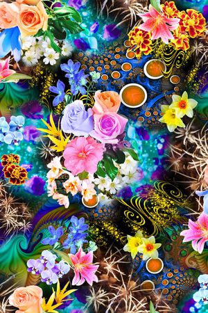 抽象印花华亿平台图片