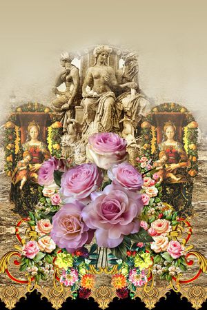 欧式印花华亿平台图片