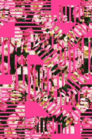 抽象印花华亿平台图片