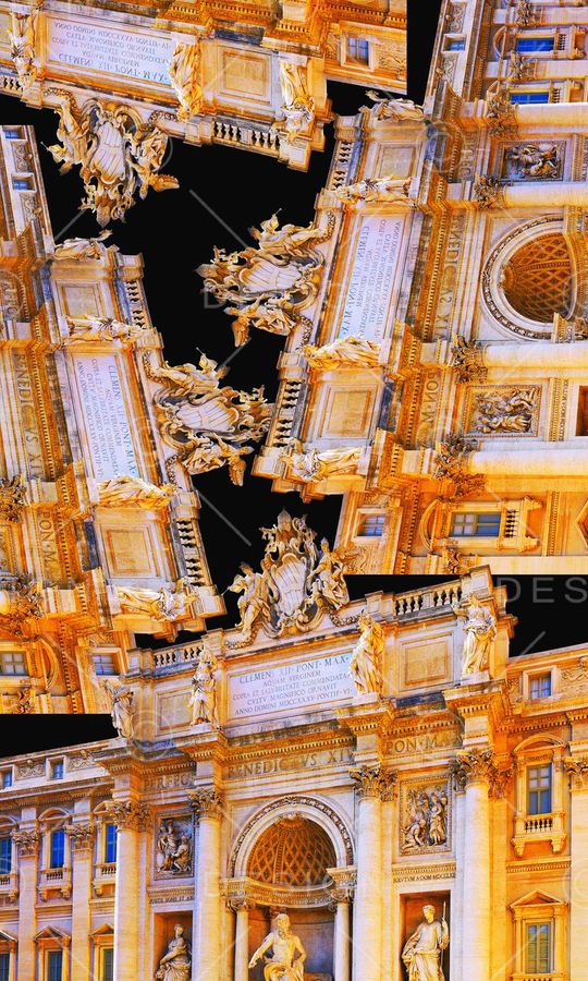 欧式建筑印花华亿平台图片