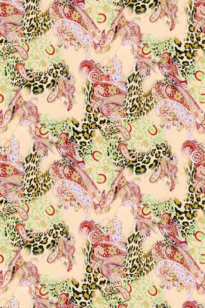 豹纹印花华亿平台图片