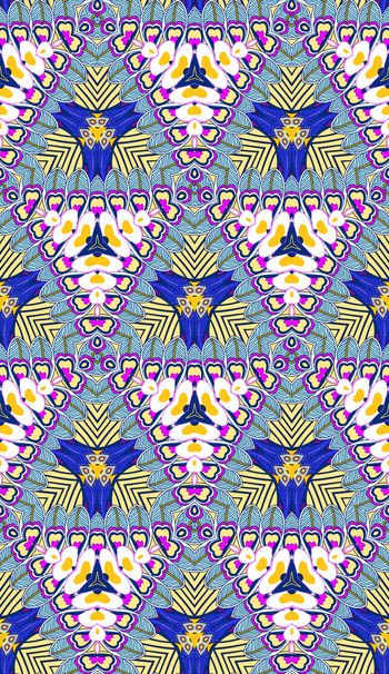 386867-简约时尚三角结构羽毛动物纹图形