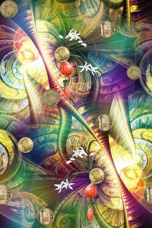 抽象印花华亿平台图片