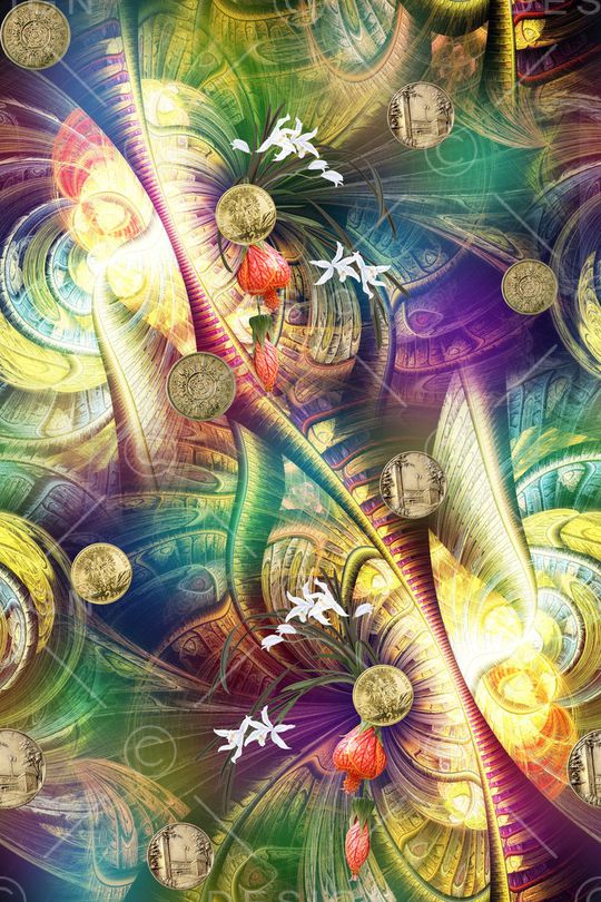 抽象印花华亿平台图片