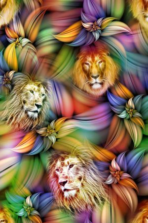 抽象印花华亿平台图片