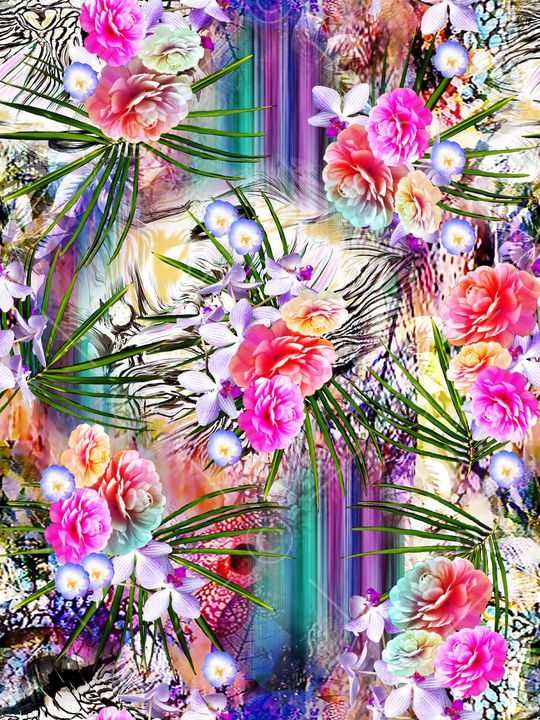 抽象印花华亿平台图片