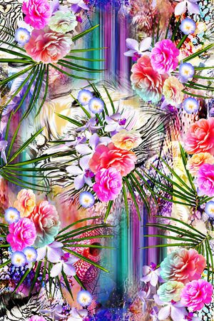 抽象印花华亿平台图片