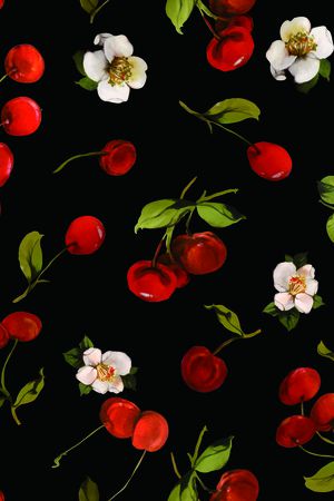 樱桃印花华亿平台图片