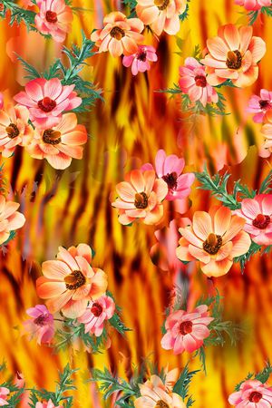 抽象印花华亿平台图片