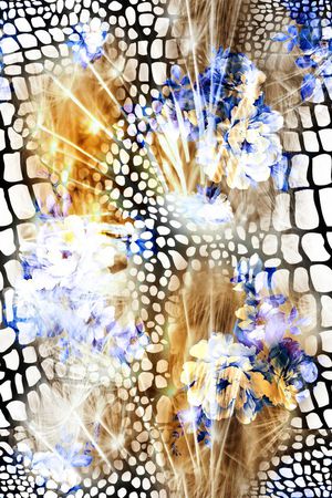 抽象印花华亿平台图片