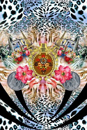 豹纹印花华亿平台图片