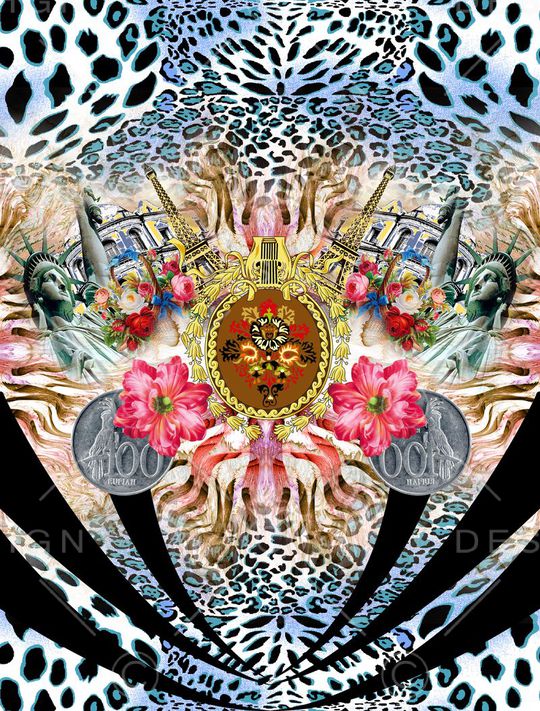 豹纹印花华亿平台图片