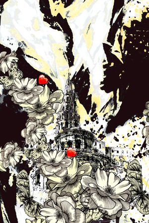 抽象印花华亿平台图片