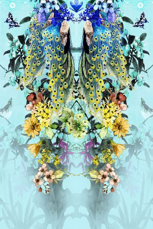 中国风印花华亿平台图片