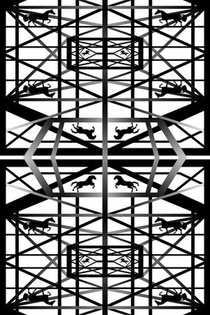 几何印花华亿平台图片