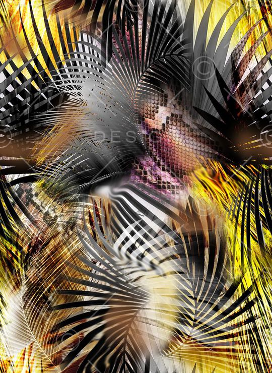 棕榈印花华亿平台图片