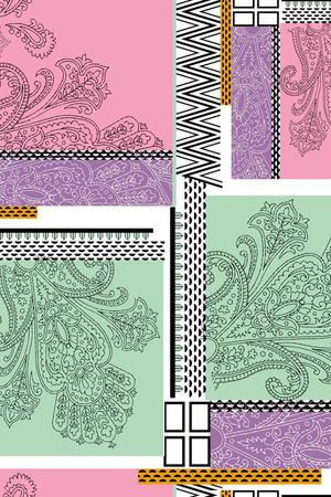 乱格琵琶花印花华亿平台图片