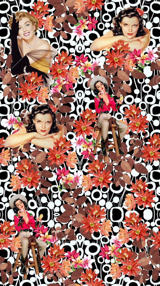 复古印花华亿平台图片