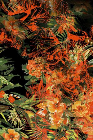 抽象印花华亿平台图片