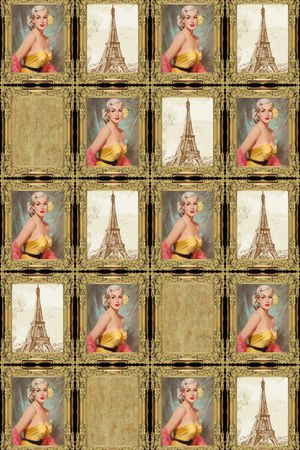 复古画印花华亿平台图片